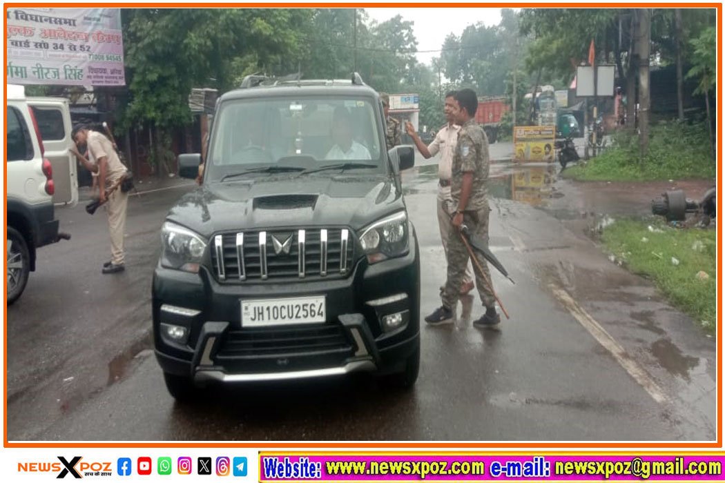 Jharia-Police-checking