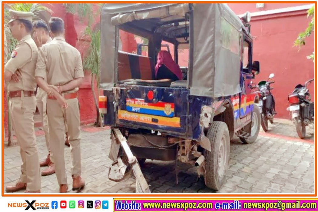 आगरा : बालू से भरी ट्रैक्टर-ट्रालियां रोकने पर पुलिस पर किया हमला, सिपाही को गोली मारी