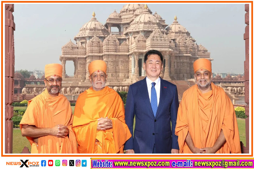 mongolia-president-in-akshardham-temple