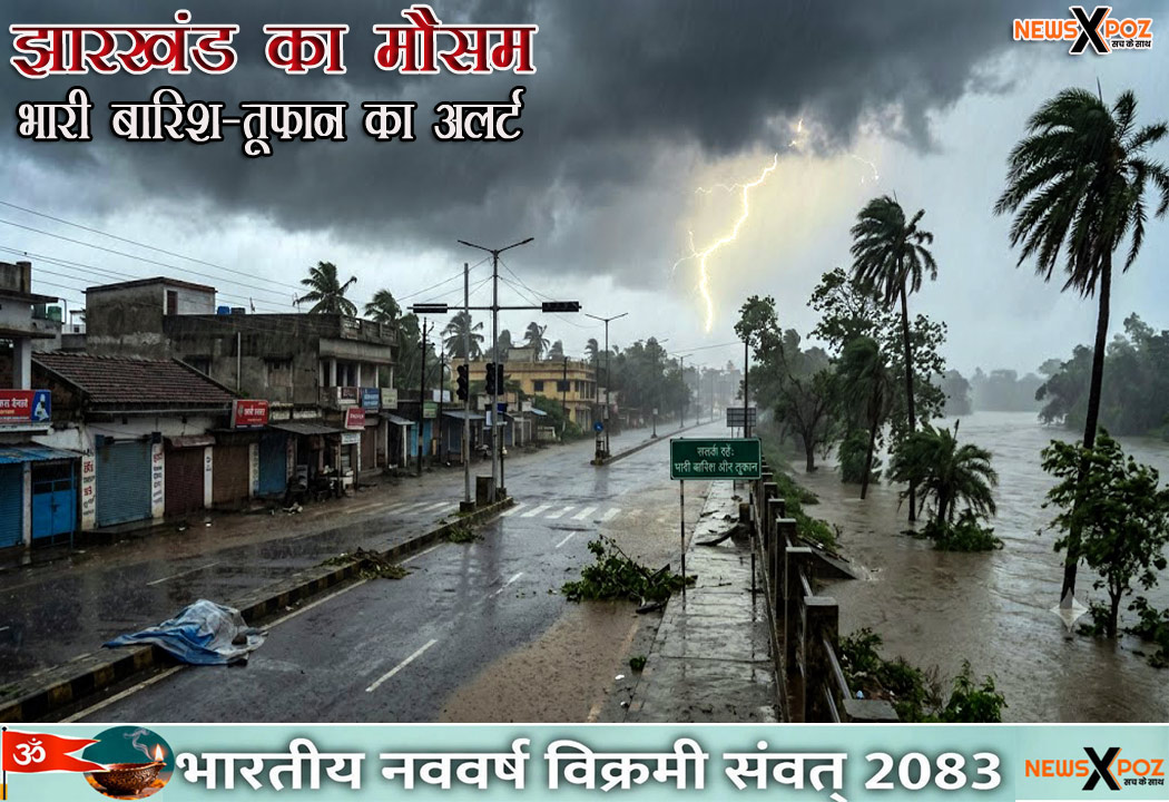 Weather@Updates : झारखंड में आज भारी बारिश- तूफान का अलर्ट, बेवजह घरों से बाहर न निकले