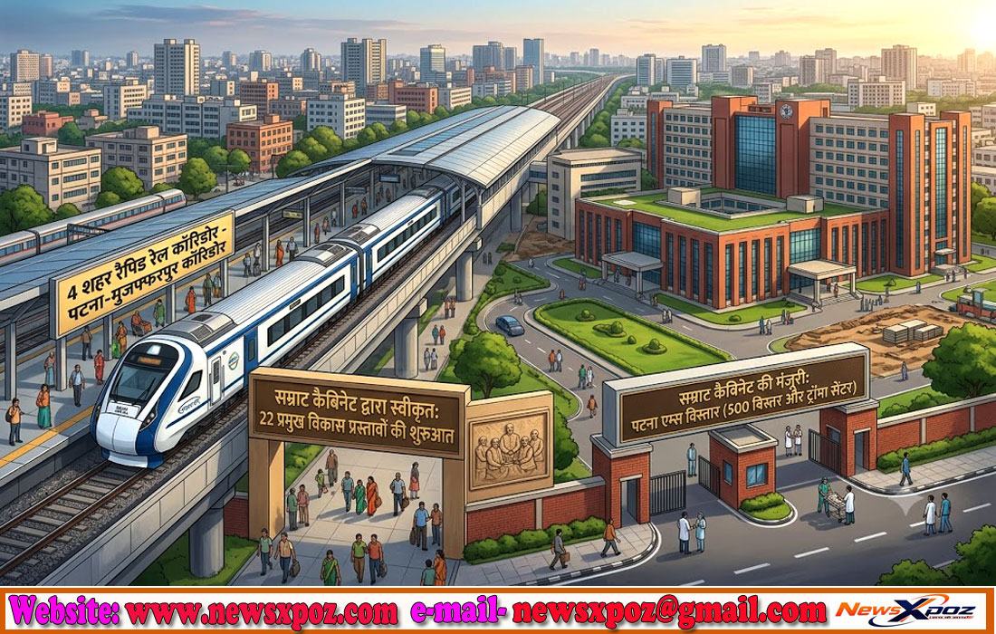 बिहार : सम्राट कैबिनेट ने दी 22 प्रस्तावों को मंजूरी, 4 शहरों के लिए रैपिड ट्रेन- एम्स के विस्तार पर लगी मुहर