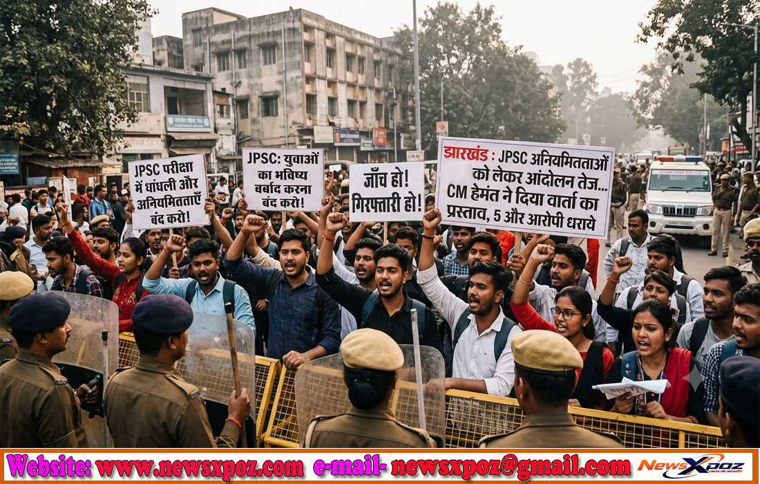 Jharkhand-JPSC-Student-Protest